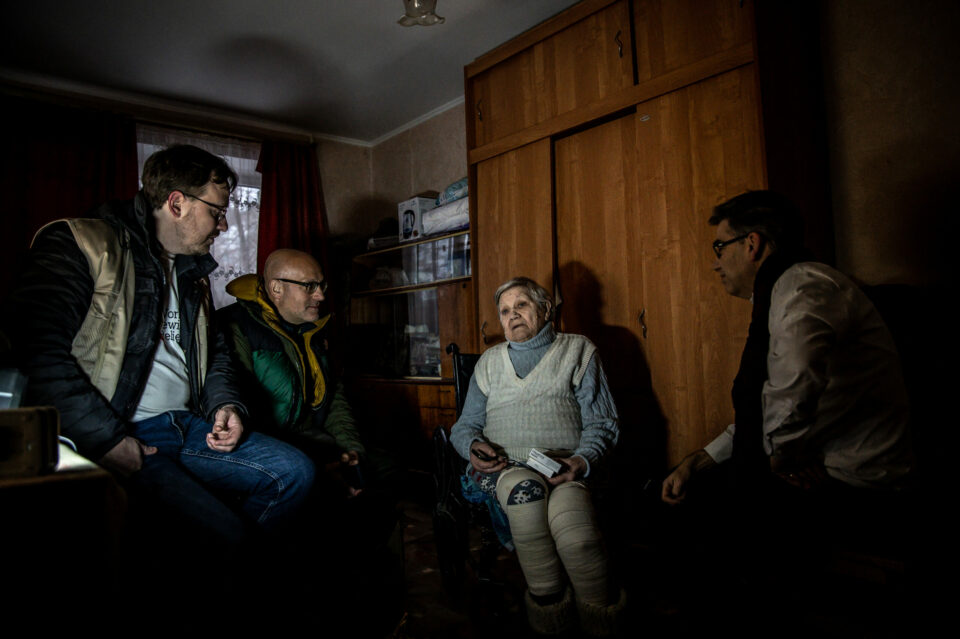 World Jewish Relief CEO Paul Anticoni and Chair Maurice Helfgott visiting partners in Ukraine